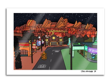 Radiator Springs 13x19 Print Online Hot Sale