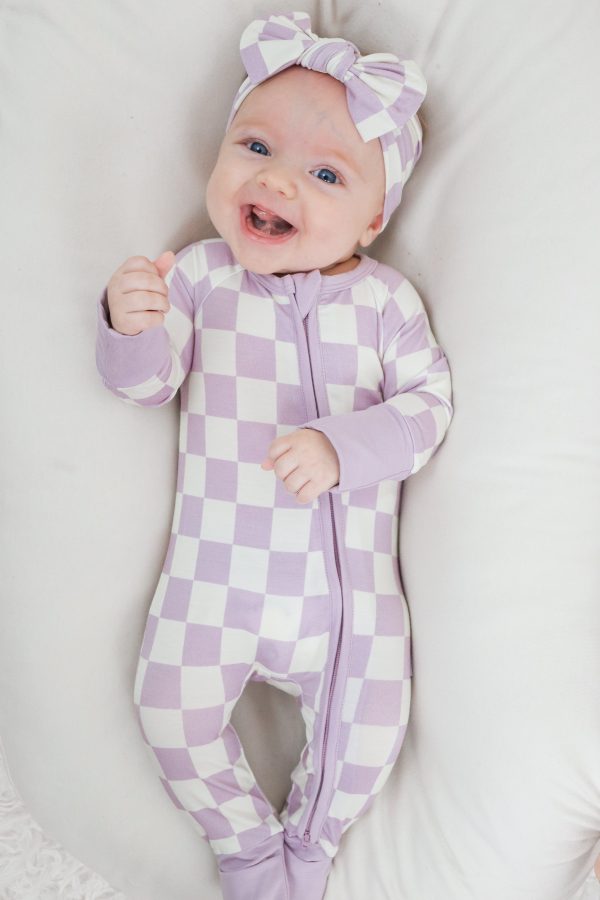 PERIWINKLE CHECKERS DREAM ROMPER Fashion