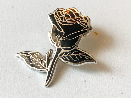 Black Rose Pin Online now