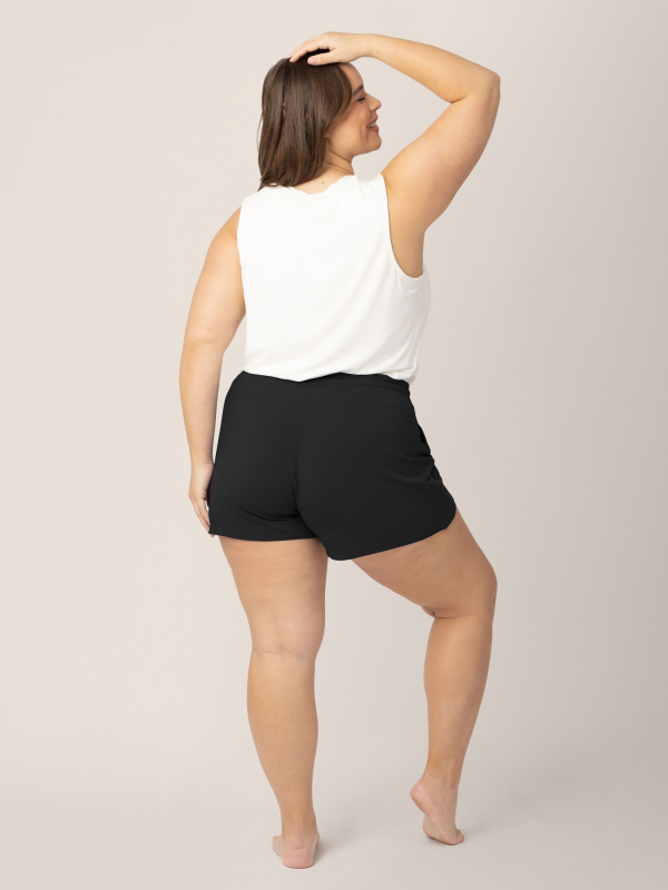 Bamboo Maternity & Postpartum Lounge Short | Black For Discount