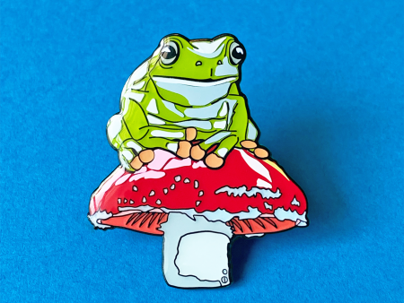 Mushroom Frog Pin Online