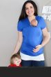 Skin To Skin Kangaroo T-Shirt & Nursing Top | Cobalt Sale