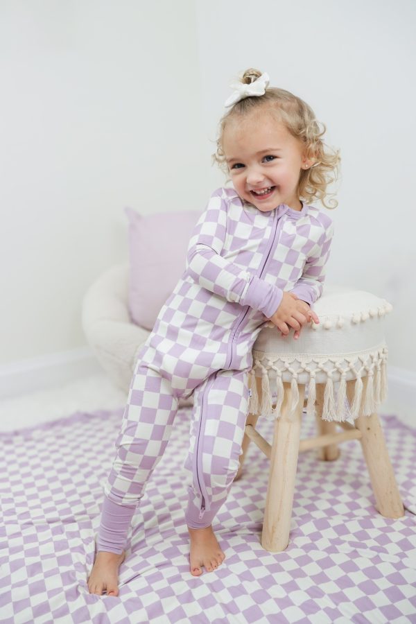 PERIWINKLE CHECKERS DREAM ROMPER Fashion