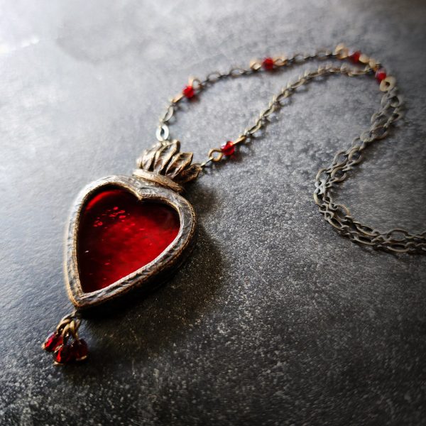 trinitas - a sacred heart amulet For Cheap