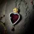 oro fiammato granato - sacred heart amulet For Cheap