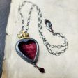 oro fiammato granato - sacred heart amulet For Cheap