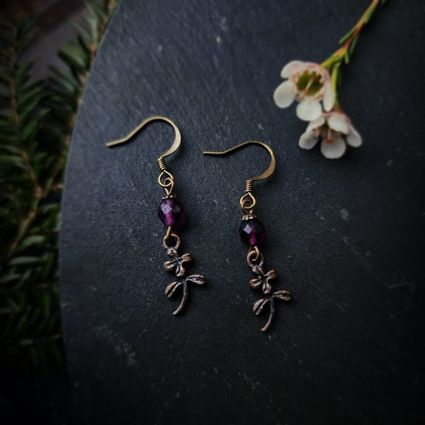 joyeux mille-fleurs earrings with fluorite Online Sale